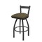 Holland Bar Stool Co 30" Low Back Swivel Bar Stool, Pewter Finish, Graph Cork Seat 82130PW017 - alternate 1